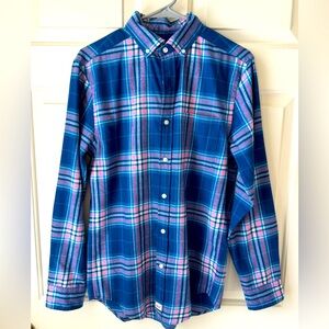 Men's Light Weight Flannel VV Button Up Shirt
